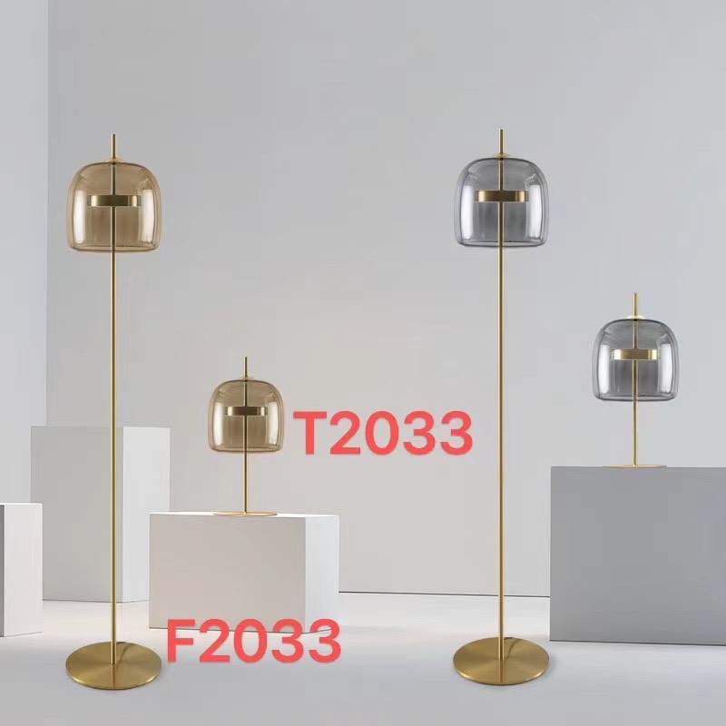 Đèn cây thân mạ F2033 ( 20x163cm)